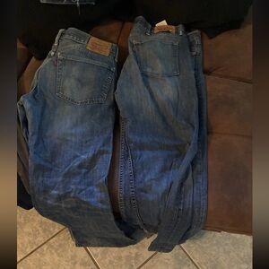 2 Pairs Of Men’s Blue Bootcut Levi’s Jeans